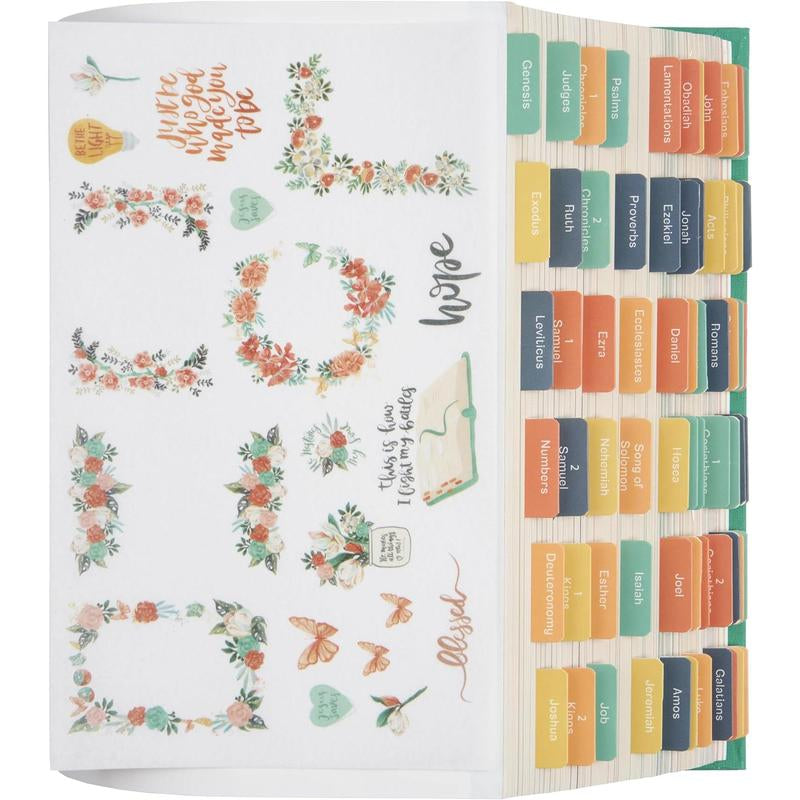 - Tabs with Stickers Included, Laminated Tabs for Women and Men, Accessories and Study Supplies, Book Tabs and Sticker Labels Designed for Bibles (Cammo)